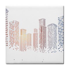 Buildings, Building City Building Condominium Skyscraper Tile Coaster by Jancukart