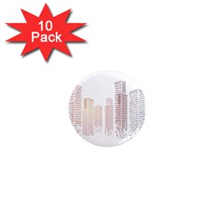 Buildings, Building City Building Condominium Skyscraper 1  Mini Magnet (10 Pack)  by Jancukart