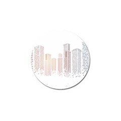 Buildings, Building City Building Condominium Skyscraper Golf Ball Marker by Jancukart