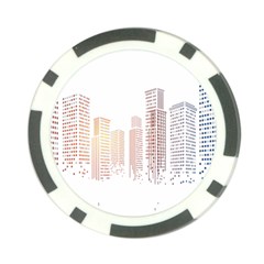 Buildings, Building City Building Condominium Skyscraper Poker Chip Card Guard