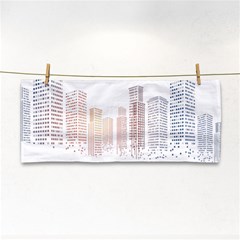 Buildings, Building City Building Condominium Skyscraper Hand Towel