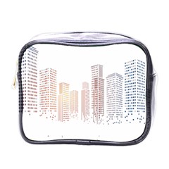 Buildings, Building City Building Condominium Skyscraper Mini Toiletries Bag (one Side)