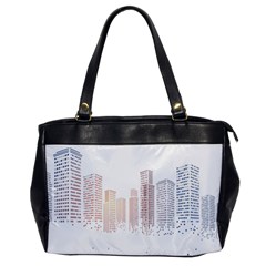 Buildings, Building City Building Condominium Skyscraper Oversize Office Handbag by Jancukart