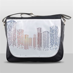 Buildings, Building City Building Condominium Skyscraper Messenger Bag