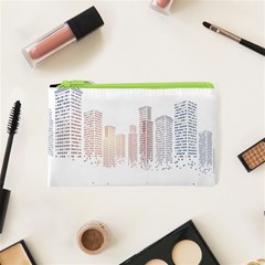 Buildings, Building City Building Condominium Skyscraper Cosmetic Bag (xs)