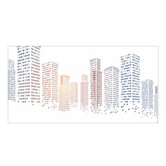 Buildings, Building City Building Condominium Skyscraper Satin Shawl 45  X 80 