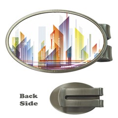 Building Artwork City Building Money Clips (oval) 