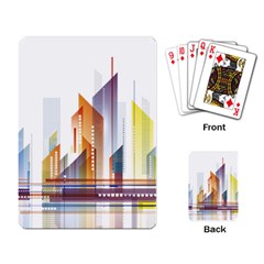 Building Artwork City Building Playing Cards Single Design (rectangle)