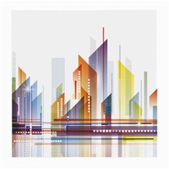 Building Artwork City Building Medium Glasses Cloth (2 Sides)