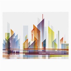 Building Artwork City Building Large Glasses Cloth (2 Sides)