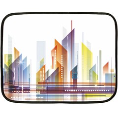 Building Artwork City Building Fleece Blanket (mini)