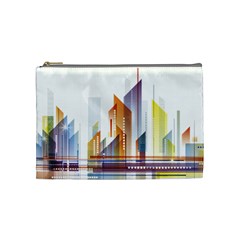 Building Artwork City Building Cosmetic Bag (medium)