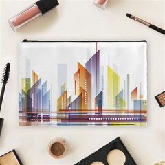 Building Artwork City Building Cosmetic Bag (large)