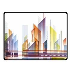 Building Artwork City Building Fleece Blanket (small)