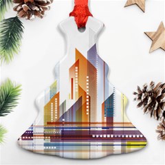 Building Artwork City Building Ornament (christmas Tree)  by Jancukart