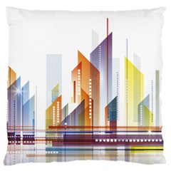 Building Artwork City Building Large Cushion Case (two Sides)