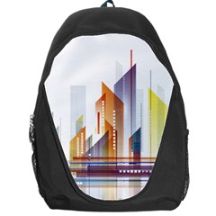 Building Artwork City Building Backpack Bag