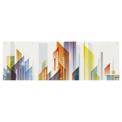 Building Artwork City Building Banner And Sign 12  X 4 