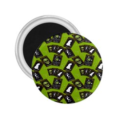 Cats And Skulls - Modern Halloween  2 25  Magnets by ConteMonfrey