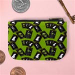 Cats And Skulls - Modern Halloween  Mini Coin Purse Back