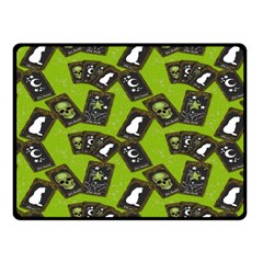 Cats And Skulls - Modern Halloween  Fleece Blanket (small) by ConteMonfrey