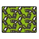 Cats And Skulls - Modern Halloween  Fleece Blanket (Small) 50 x40  Blanket Front