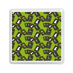 Cats And Skulls - Modern Halloween  Memory Card Reader (square) by ConteMonfrey