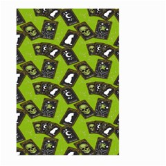 Cats And Skulls - Modern Halloween  Large Garden Flag (two Sides) by ConteMonfrey