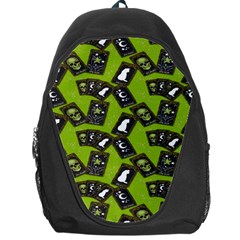 Cats And Skulls - Modern Halloween  Backpack Bag by ConteMonfrey