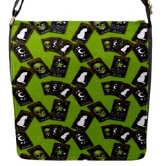 Cats And Skulls - Modern Halloween  Flap Closure Messenger Bag (s) by ConteMonfrey