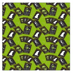 Cats And Skulls - Modern Halloween  Square Satin Scarf (36  X 36 ) by ConteMonfrey