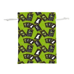 Cats And Skulls - Modern Halloween  Lightweight Drawstring Pouch (m) by ConteMonfrey