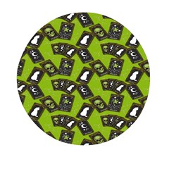 Cats And Skulls - Modern Halloween  Mini Round Pill Box (pack Of 5) by ConteMonfrey