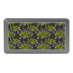 Halloween - Green Roses On Spider Web  Memory Card Reader (mini) by ConteMonfrey