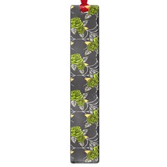 Halloween - Green Roses On Spider Web  Large Book Marks