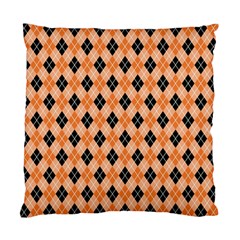 Halloween Inspired Black Orange Diagonal Plaids Standard Cushion Case (one Side) by ConteMonfrey