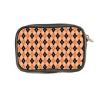 Halloween Inspired Black Orange Diagonal Plaids Coin Purse Back