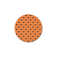 Halloween Black Orange Spiders Golf Ball Marker by ConteMonfrey