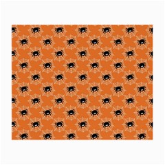 Halloween Black Orange Spiders Small Glasses Cloth by ConteMonfrey