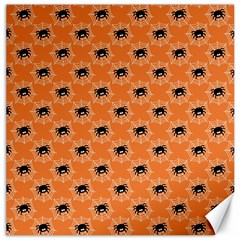 Halloween Black Orange Spiders Canvas 20  X 20  by ConteMonfrey