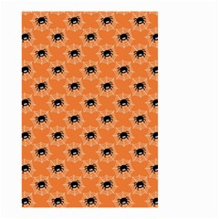 Halloween Black Orange Spiders Small Garden Flag (two Sides) by ConteMonfrey