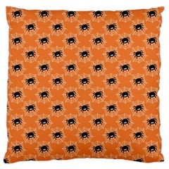 Halloween Black Orange Spiders Standard Flano Cushion Case (one Side) by ConteMonfrey