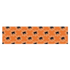 Halloween Black Orange Spiders Oblong Satin Scarf (16  X 60 ) by ConteMonfrey