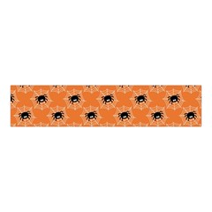 Halloween Black Orange Spiders Velvet Scrunchie by ConteMonfrey