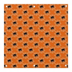 Halloween Black Orange Spiders Banner And Sign 3  X 3  by ConteMonfrey