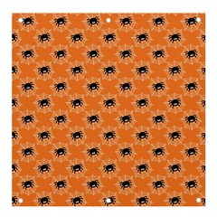 Halloween Black Orange Spiders Banner And Sign 4  X 4  by ConteMonfrey