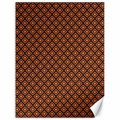 Halloween Palette Plaids Orange, Black Geometric  Canvas 18  x 24 