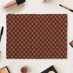 Halloween Palette Plaids Orange, Black Geometric  Cosmetic Bag (xl) by ConteMonfrey