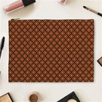 Halloween Palette Plaids Orange, Black Geometric  Cosmetic Bag (XL) Front