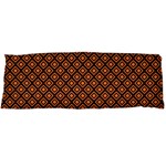 Halloween Palette Plaids Orange, Black Geometric  Body Pillow Case (Dakimakura) Body Pillow Case